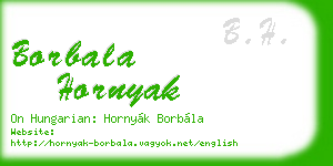 borbala hornyak business card