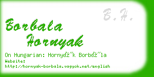 borbala hornyak business card